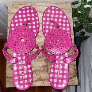 Pink jelly Jack Rogers